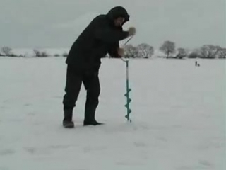 winter fishing - view from the podold